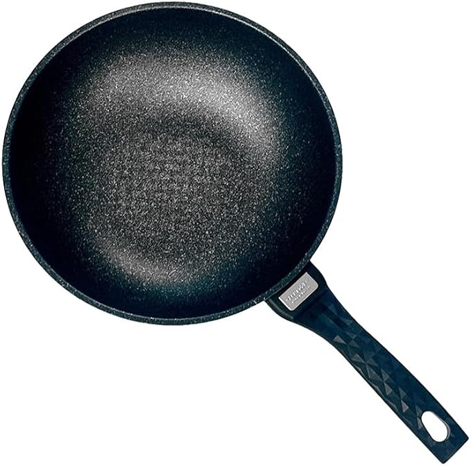10" Wok Non-Stick Cooking Frying Pan Pot, 5 Layer Marble Coating, Made In Korea