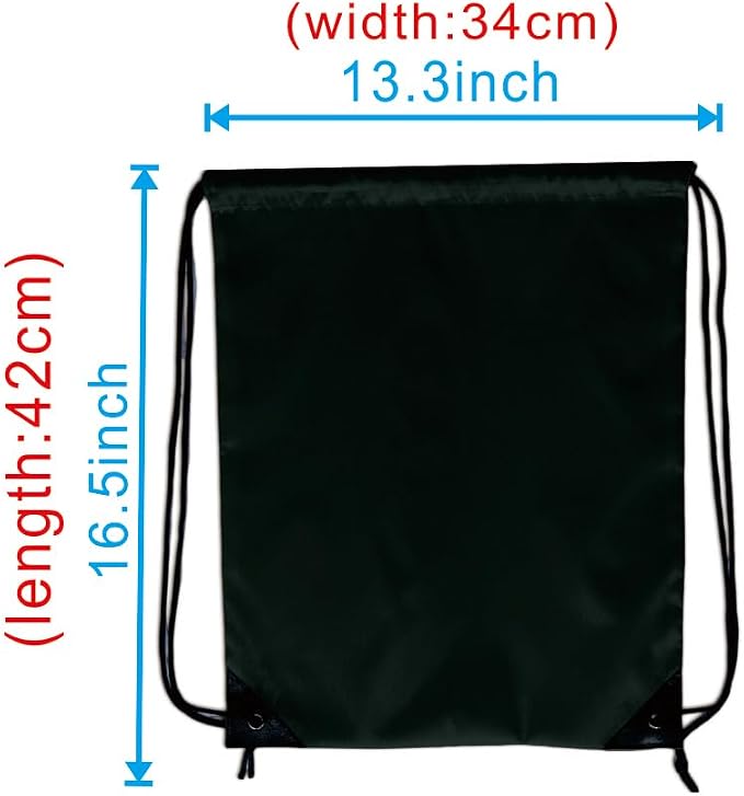Drawstring Backpack Bulk 50 Packs Draw String Bags for Gym Sports Trip Pedestrianism Cinch Sack DIY for Women Men (black)