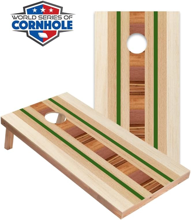 World Series of Cornhole Regulation Size Cornhole Boards - Lightweight & Durable All-Wood Construction | Backyard Bean Bag Toss Set | Outdoor Game for Tailgates & BBQs