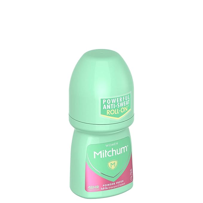 Mitchum Women Invisible Roll-On, Powder Fresh 1.7 oz (Pack of 3)