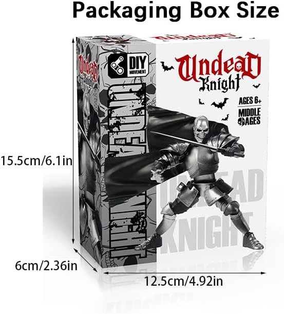 T13 Action Figure Set,Skeleton Knight Action Figures,Knight Action Figures,Dummy 13,Lucky 13 Collectible Action Figure（Assembly Required） (B-Silver Skull Knight)