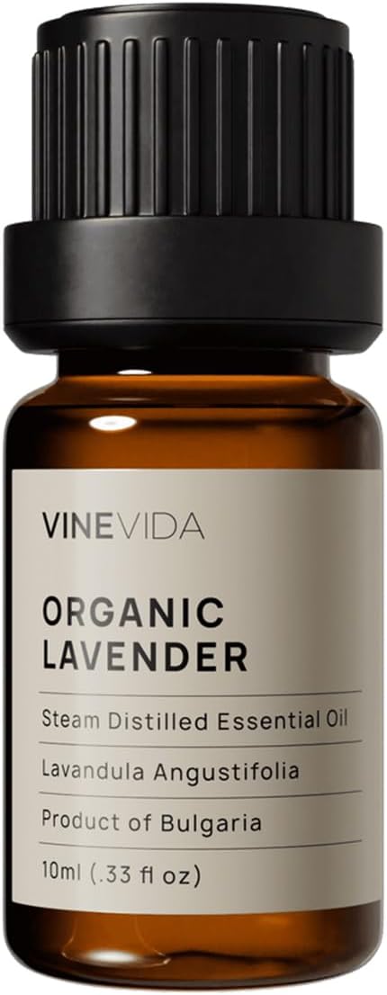 VINEVIDA Organic Lavender 10 mL Undiluted Essential Oil - Pure, Unscented