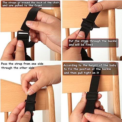 5 Point Seat Belt Safety Strap Belt for Stroller Pushchair Pram Buggy Safe Protection, Adjustable High Chair Baby Straps, Safety Strap Belt
