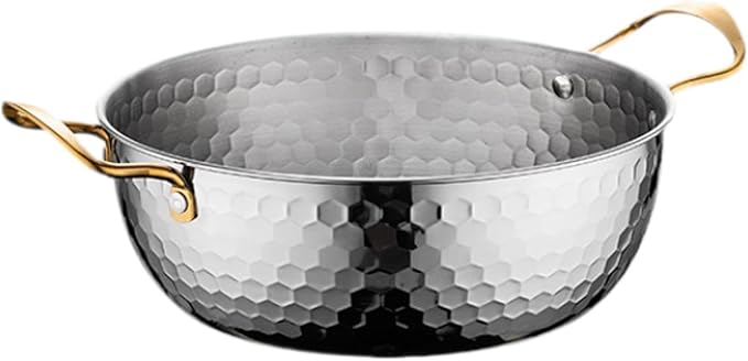 Generic Korea Ramen Pot, Stainless Steel, Silver 18cm, 1.8L, No Lid