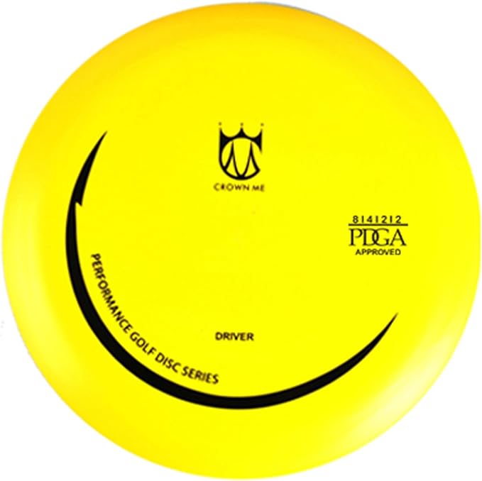 CROWN ME Disc Golf Set with 6 Discs and Starter Disc Golf Blue Bag