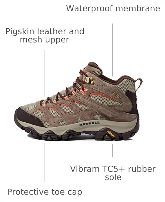 Merrell Women's Moab 3 Mid Waterproof Hiking Boots