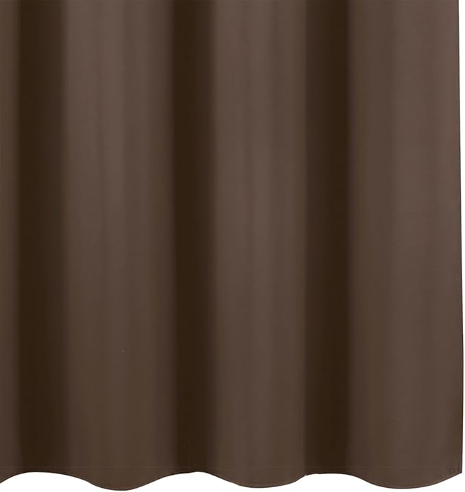 LEMOMO Chocolate Brown Blackout Curtains 34 x 63 Inch Length/Set of 2 Curtain Panels/Thermal Insulated Room Darkening Blackout Curtains for Bedroom