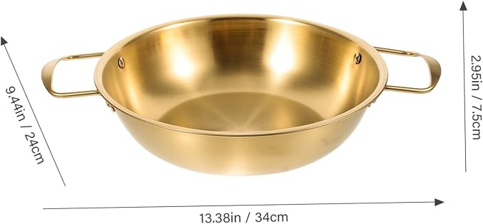Stainless Steel Cooking Pot Korean Kitchenware Ramen Noodle Cooker Hot Pot