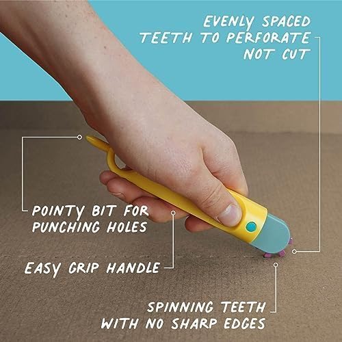 Makedo Create | 260 Piece Cardboard Construction Toolbox for 4-8 Makers | STEM and STEAM Educational Toys for Kids | at Home Play + Classroom Learning | Reusable Tools for Boys and Girls Age 4+