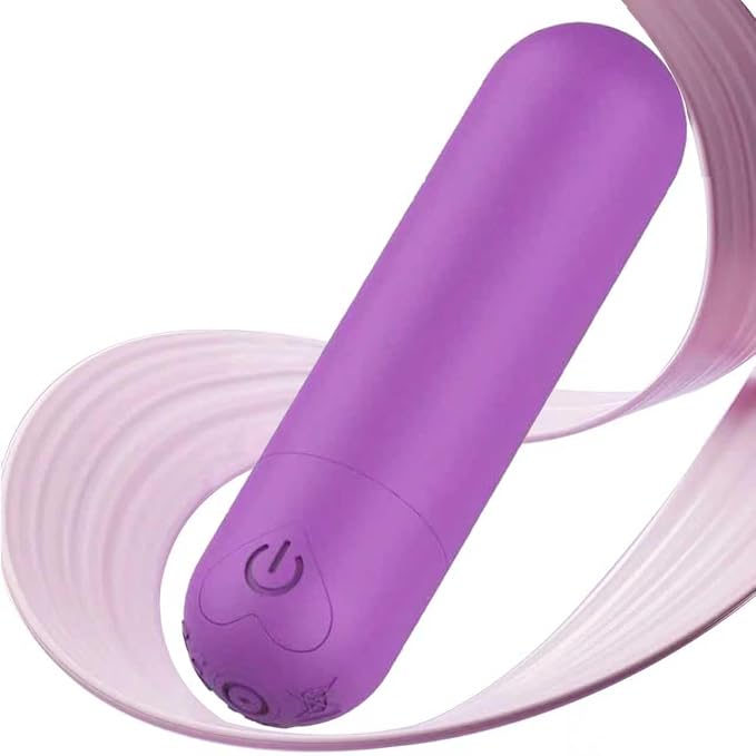 Mini Handheld Electric Back Massager Waterproof Quite Massager, Portable Massager for Back Neck Shoulder Body,Purple