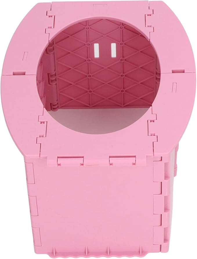 KIMISS Foldable Portable Toddler Potty - Travel & Camping Baby Toilet for Easy on Long Drives (Pink)