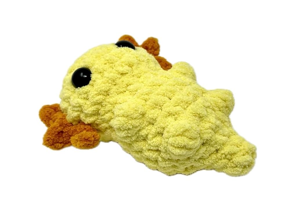 Axolotl Adorable Handmade Crochet Axolotl Stuffed Toy - Baby Axolotl Perfect Plushie for Girls & Boys, Soft and Huggable, 6 inches tall