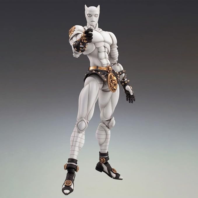 Killer Queen Figure JJBA Super Action Statue Anime Collections 6.3" Movable Joints Killer Queen Figurine Desktop Decoration Gift for Fans