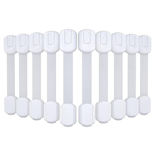Child Safety Cabinet Locks for Babies (10 Pack)