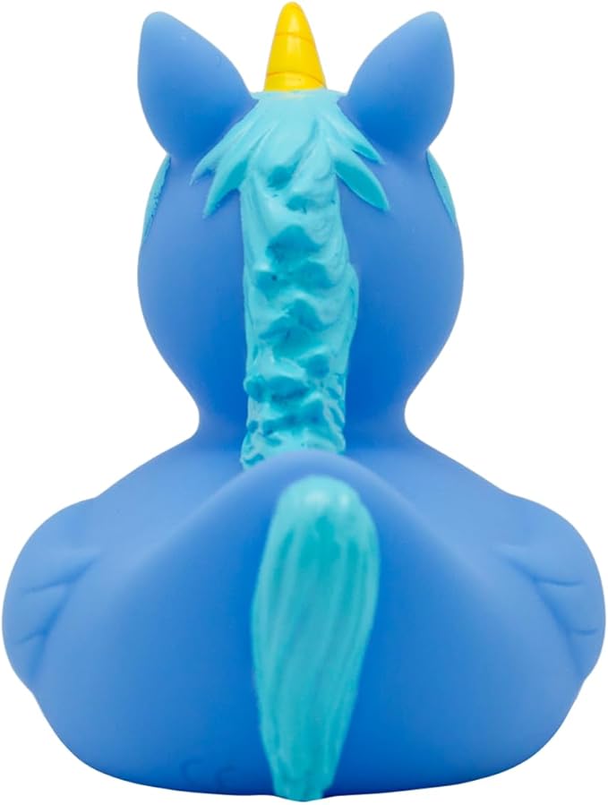 3 Inch Unicorn Blue Rubber Duck Bath Toy, Collectable, Fun for All Ages, Jeep Decoration, Crusing Vacation Gift