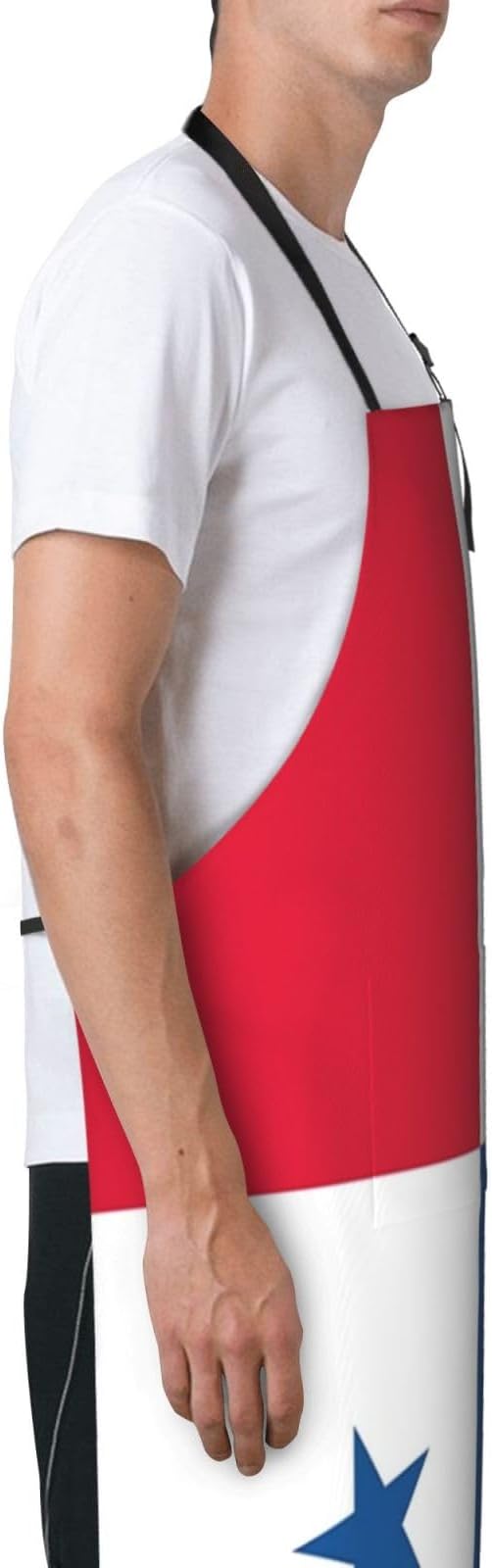 Cute Flag Kitchen Cooking Aprons for Women Men Adjustable Patriotic Flag Apron with 2 Pockets for Home Kitchen Garden