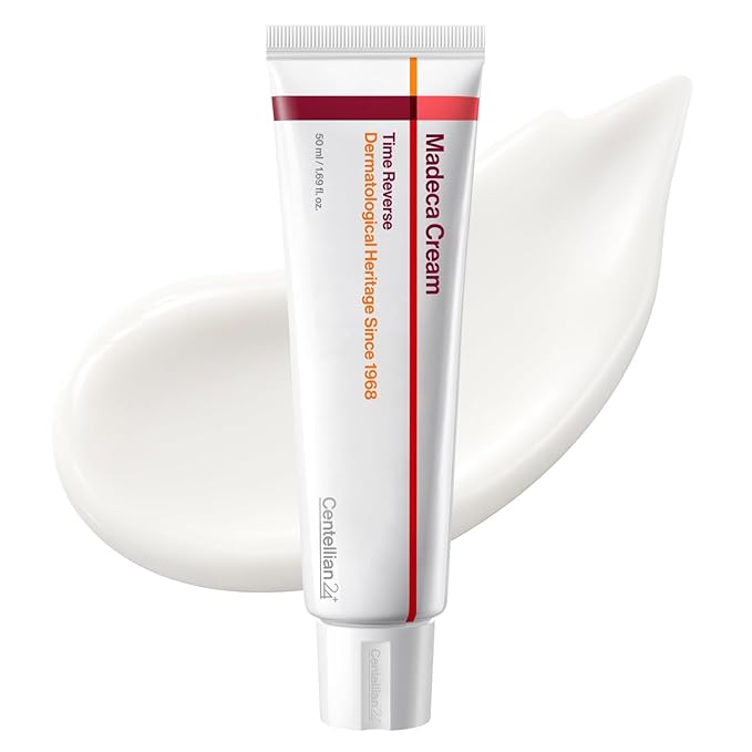 CENTELLIAN 24 Madeca Cream Time Reverse (1.69fl oz) - Advanced Fast-Absorbing & Nourishing, Hydrates, Firms & Reduces Wrinkles, Low Irritation, Korean Skin Care Centella Asiatica, Collagen