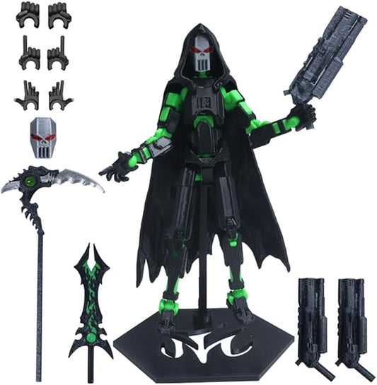 T13 Action Figure,3D Printed Titans Figure Multi-Jointed Movable Titan 13 Nova 13, Best Birthday Festival Gift (Death Green)