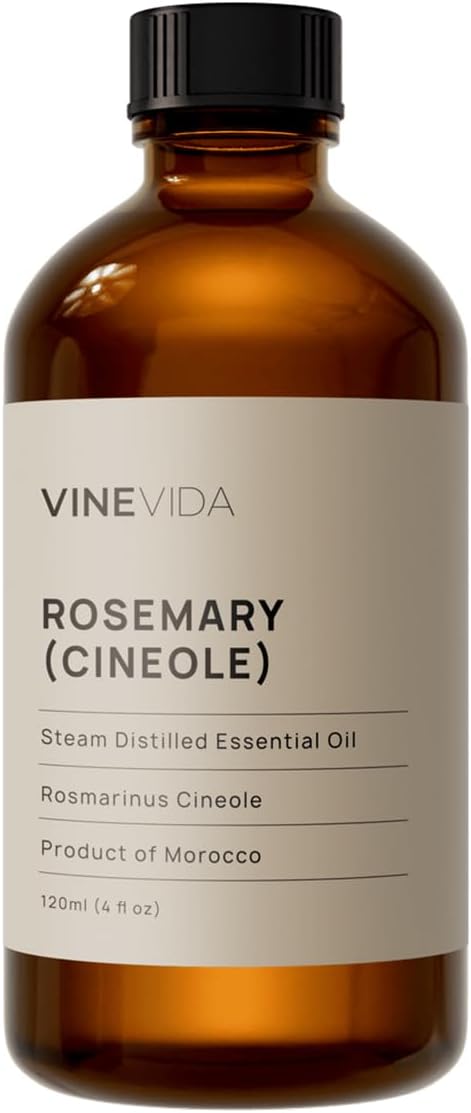 VINEVIDA Rosemary Essential Oil - Undiluted Rosemary Oil - Rosemary Candle Oil Scent - DIY Candle Scents for Candlemaking - Bulk Essential Oil for Soap Making