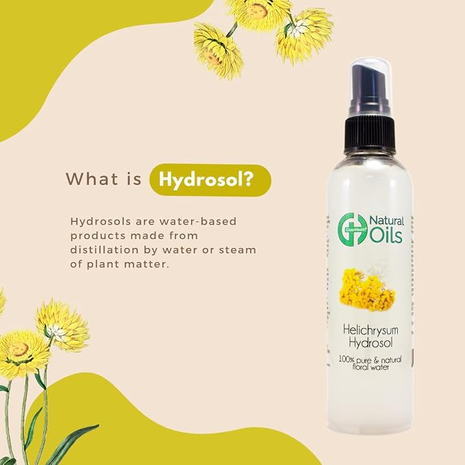 GreenHealth Helichrysum Hydrosol (Floral Water) - 32 fl oz Plastic Jug w/Cap - 100% Pure (NOT Oil)