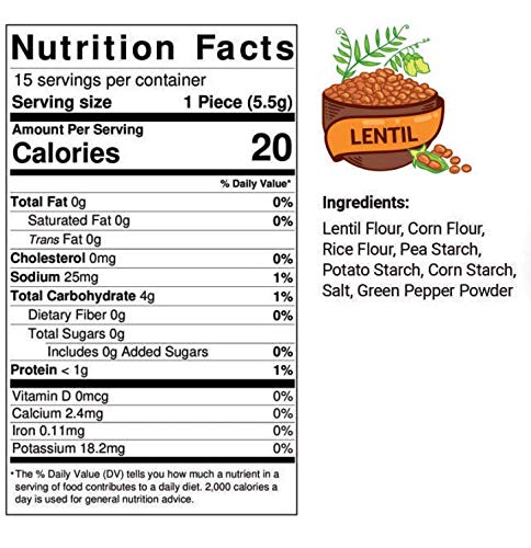 Kim's Magic Pop Freshly Popped Rice Cakes | Vegan | LentilFlavor | 12 Bags | 15 Cakes per Bag | Low Carb, Sugar Free, Fat Free, Natural, Multigrain Korean Snack | Easy Bread, Chip, Cracker Replacement