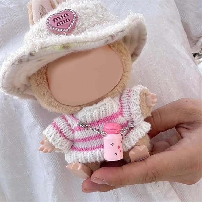 2 Sets for Labubu Clothes/for Labubu Outfits,Clothes Set for 17cm Lububu Doll,Clothing for LA BUBU, Stylish Adorable Accessories (No Doll) (No doll-YZZS12-2 Sets)