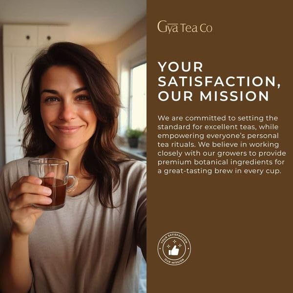 Gya Tea Co Cinnamon Apple Herbal Tea Pod (24 Count)- Decaf Wellness Tea for Body Comfort & Relaxing