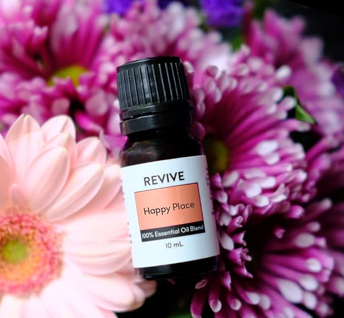 Happy Place Essential Oil Blend by Revive Essential Oils - 100% Pure Therapeutic Grade, for Diffuser, Humidifier, Massage, Aromatherapy, Skin & Hair Care
