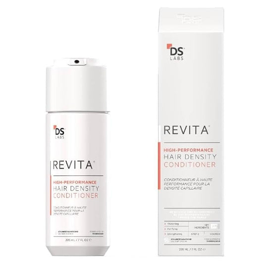 DS Labs For Men & Women Revita Conditioner - Scalp Refreshing Hydration for Fuller Looking, Weightless Hydration, Caffeine, Turmeric, Sulfate & Silicone Free, Color Safe, 205 mL | High-Performance, Strengthening, Thickening, Volumizing, Fuller