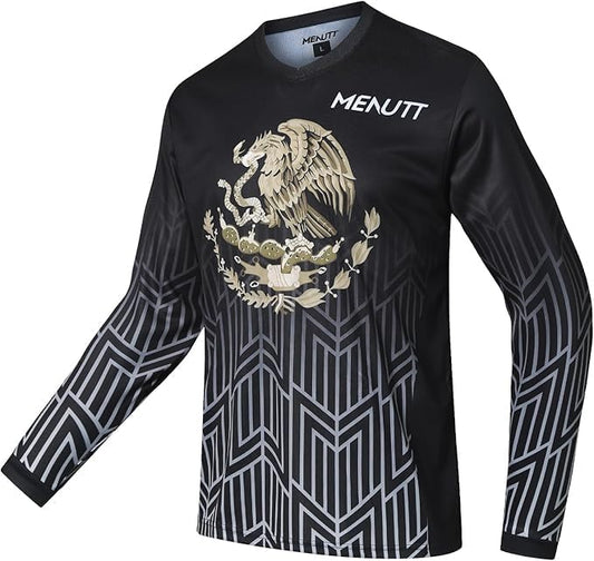 Kids Cycling Jersey Downhill Shirts for Girls Boys Clothing Long Sleeve Powersports Bike Child Mexico Bicycle MTB Tops