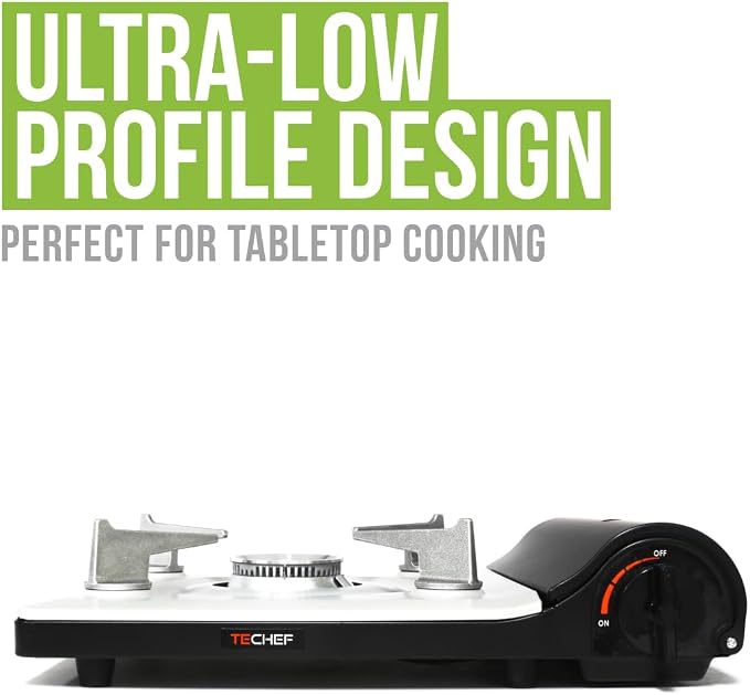 TECHEF - Stovetop Korean BBQ Non-Stick Grill Pan with Agni Portable Gas Stove Burner, Made in Korea (Master KBBQ Set)