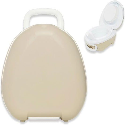 My Carry Potty - Natural Beige Travel Potty, Award-Winning Portable Toddler Toilet Seat for Kids to Take Everywhere