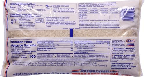 Mahatma Extra Long Grain Rice 5 Pound Rice-Bag, Gluten Free and Non-GMO White Rice Bulk Bag, (Pack of 4)