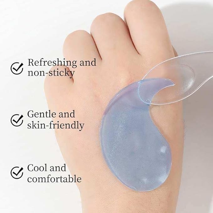 Under Eye Patches for Dark Circles & Puffiness – Hydrating Hydrogel Eye Patches with Niacinamide & Hyaluronic Acid, Cooling Undereye Eye Pads, 60 PCS (30 Pairs), Blue