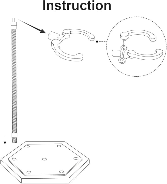 Action Base Display stand ,Doll Model Support Stand Compatible with 6-inch Action Figures HG RG SHF 1/144 Gundam Model Toys（2PCS Clear）