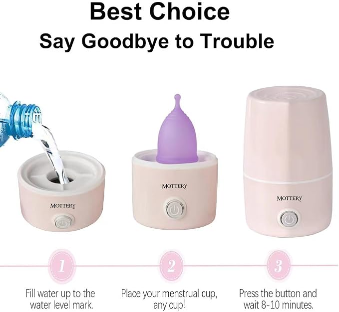 Menstrual Cups Steamer Machine High Temperature Wash Your Cup 99.9% Dirty 8 Minutes