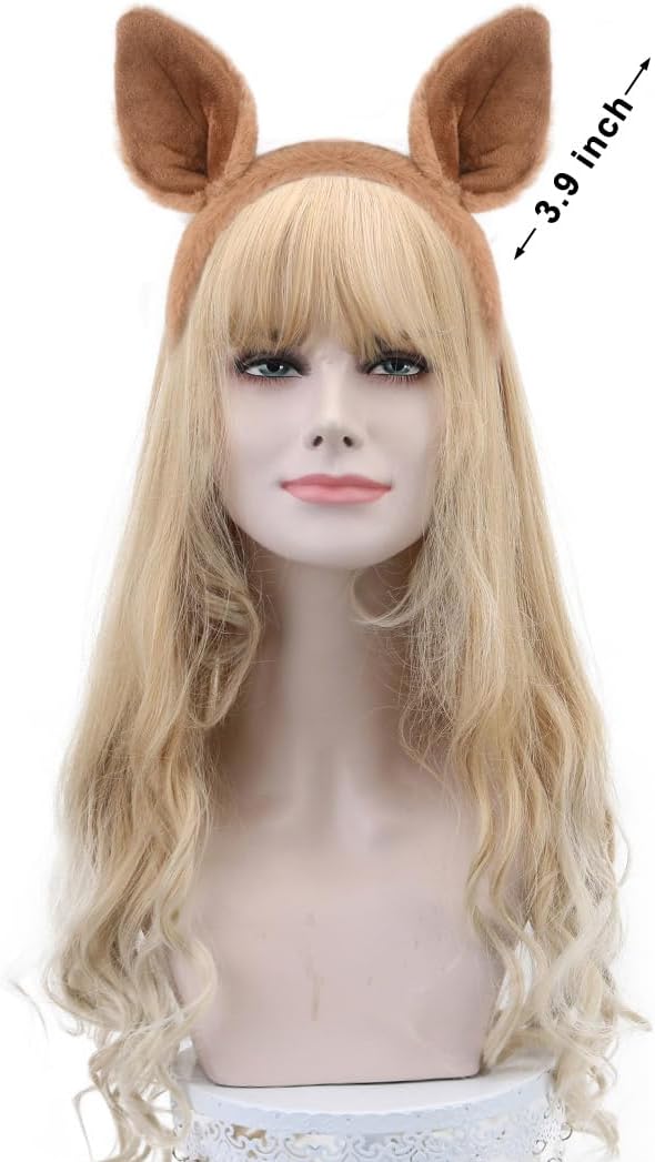 Plush Animal Ears and Horns Headband-Halloween Christmas Festival Theme Party Animal Cosplay Costume Headbands