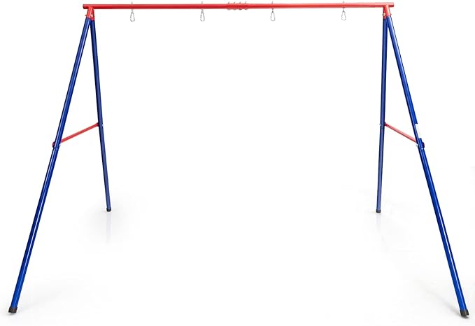 INFANS Swing Stand, 550 lbs Heavy Duty Metal Swing Frame, Extra Large A-Frame Swing Stand for Kids and Adult Indoor Outdoor Activity Backyard Playground