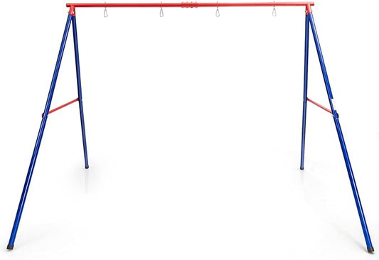 INFANS Swing Stand, 550 lbs Heavy Duty Metal Swing Frame, Extra Large A-Frame Swing Stand for Kids and Adult Indoor Outdoor Activity Backyard Playground