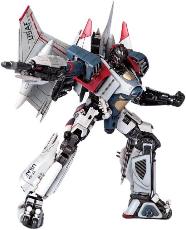 Blitzwing Figure Model Kit – Phantom II Fighter Easy to Assemble 3D Articulated Action Pre Painted Collectible Series Toys Hobby 08101