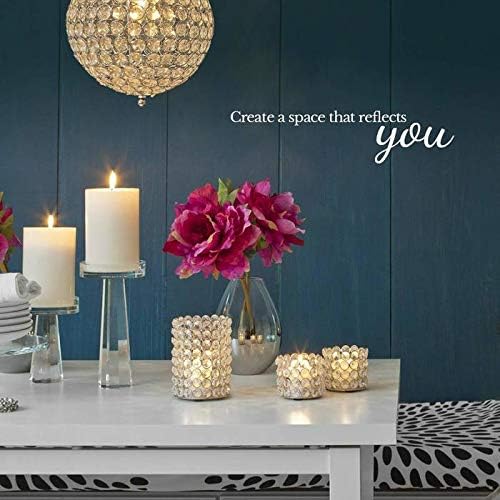 Serene Spaces Living Set of 4 Glossy White Ceramic Square Vase, Succulent Planter, Ceramic Cube Vase for Flowers, Decorative Centerpiece for Home, Office, Wedding,Measures 3" Diameter & 3" Tall