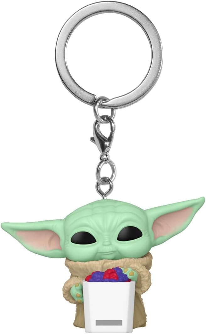 Funko Pop! Keychain: Mandalorian & Grogu - Grogu with snack - Collectable Vinyl Figure - Gift Idea - Official Merchandise - Toys for Kids & Adults - Star Wars Fans - Figure for Collectors and Display