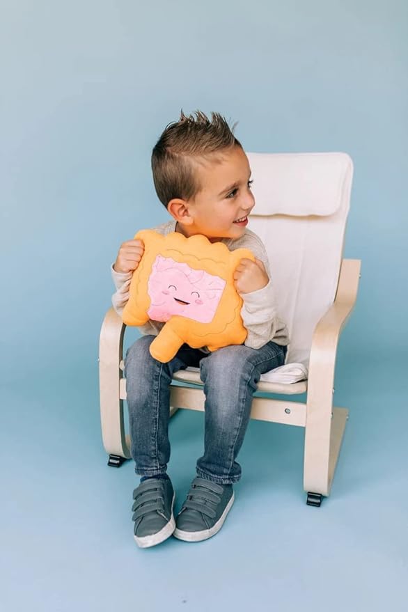 nerdbugs Intestine Plush- Colon/Intestine Stuffed Organ Stuffie for IBS, Colitis, Crohns & GI Support Plush/Health Education and Surgery Present/Gastroenterology Get Well Gift
