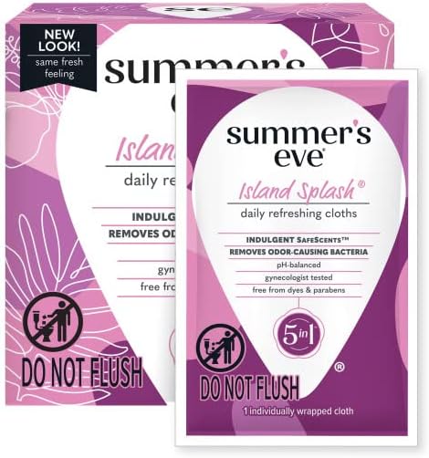 Summer's Eve Cleansing Cloths Island Splash, 16 Count (Pack Of 3)