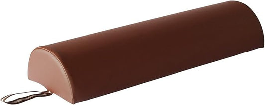 9" Diameter Deluxe Oversized Massage Table 25" Half Bolster - Firm Support Large Half Cylindrical Pillow Support for Knees, Neck, Legs and More (Espresso Brown)