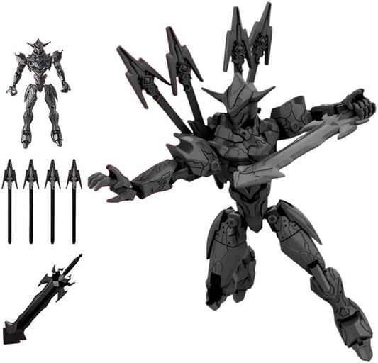 Fully Assembled T13 3D Printed Action Figure with Movable Joints & Interchangeable Weapons - 3D Printed Collectible Toy Ready-to-Play for Boys and Girls (Black)