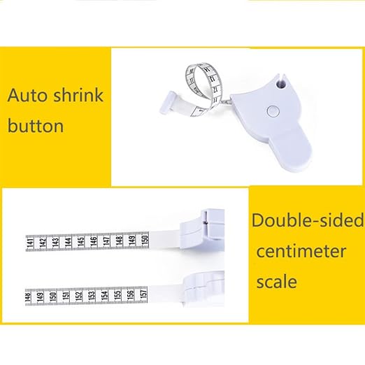 59" Y Shape Automatic Telescopic Tape Measure Body Self Tightening Measurement Ruler Soft Measurement