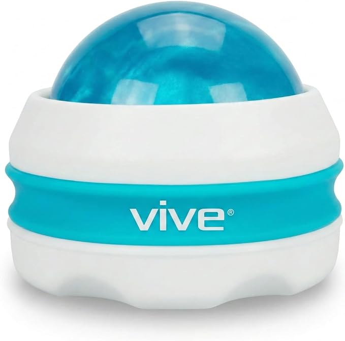 Vive Massage Roller Ball - Manual Massage Therapy & Relax Tool for Sore Muscles, Joint Pain Relief, Relaxing, Full Body Deep Tissue for Arms, Legs, Back, Foot, Shoulders, Trigger Point
