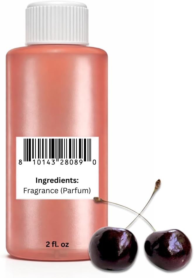 Aroma Depot 2 fl oz Black Cherry Fragrance Oil – Scent for Candle Making, Soap Making, Wax Melts, Diffusers, Body Oil Blends & Incense (60ml)