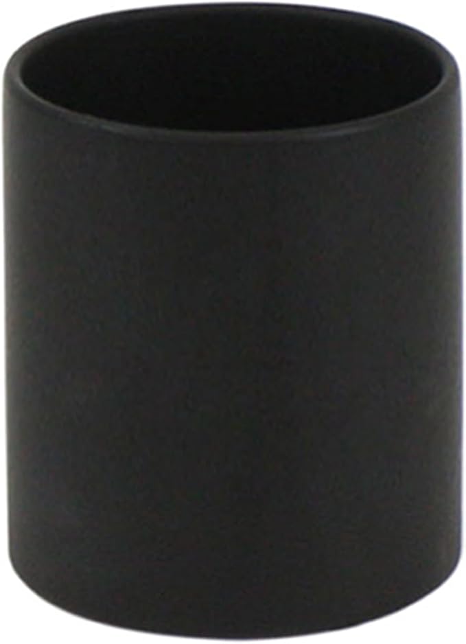 WGVI Matte Black Ceramic Cylinder Vase Width 3.75" Height 4", Flower Arrangements, Candle Holder, Terrarium Planter Pot, Tabletop Storage Container Organizer Pen Brush Holder, Bulk Wholesale, 24 Pcs